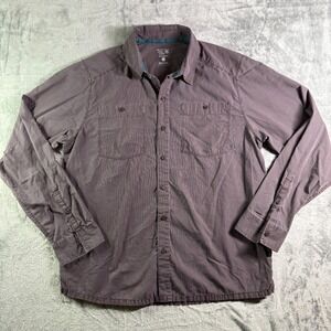 Mountain‎ Hardwear Button Down Shirt Striped Travel Outdoor L/G
